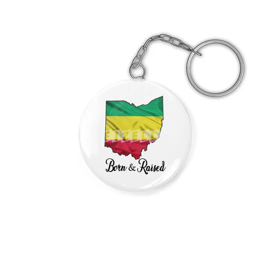 Born in Ethiopian Raised in Ohio - Without Star Anahtarlık