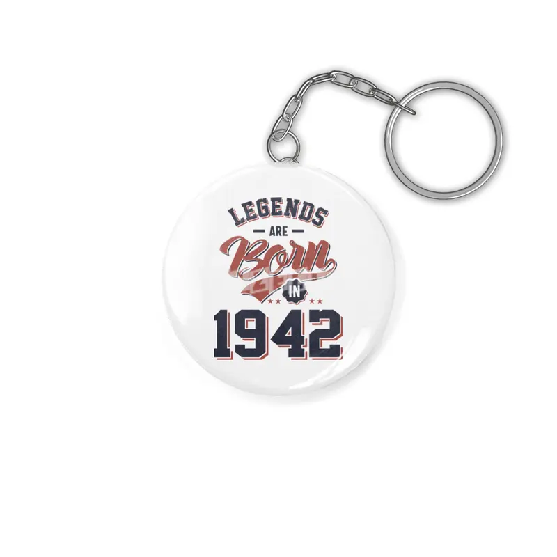 Legends Are Born in 1942 Birthday Gift Anahtarlık