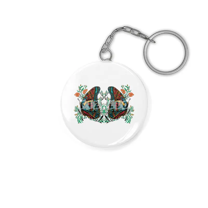 Turquoise Butterfly Anahtarlık