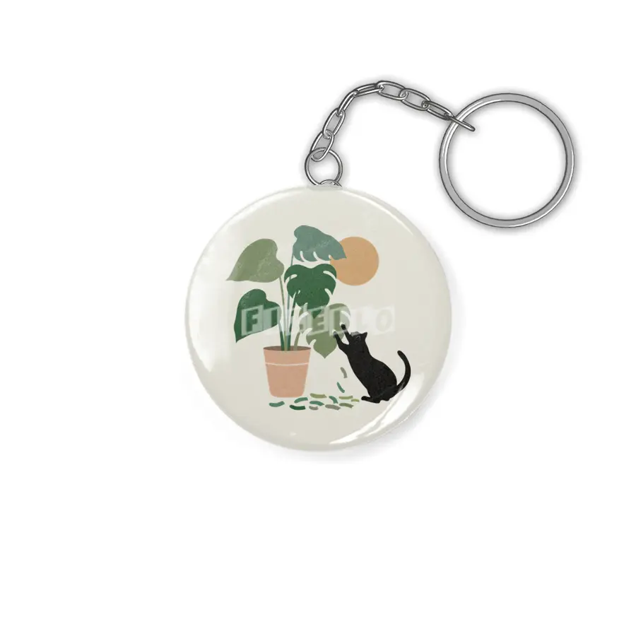 Cat and Plant 13: The Making of Monstera Anahtarlık