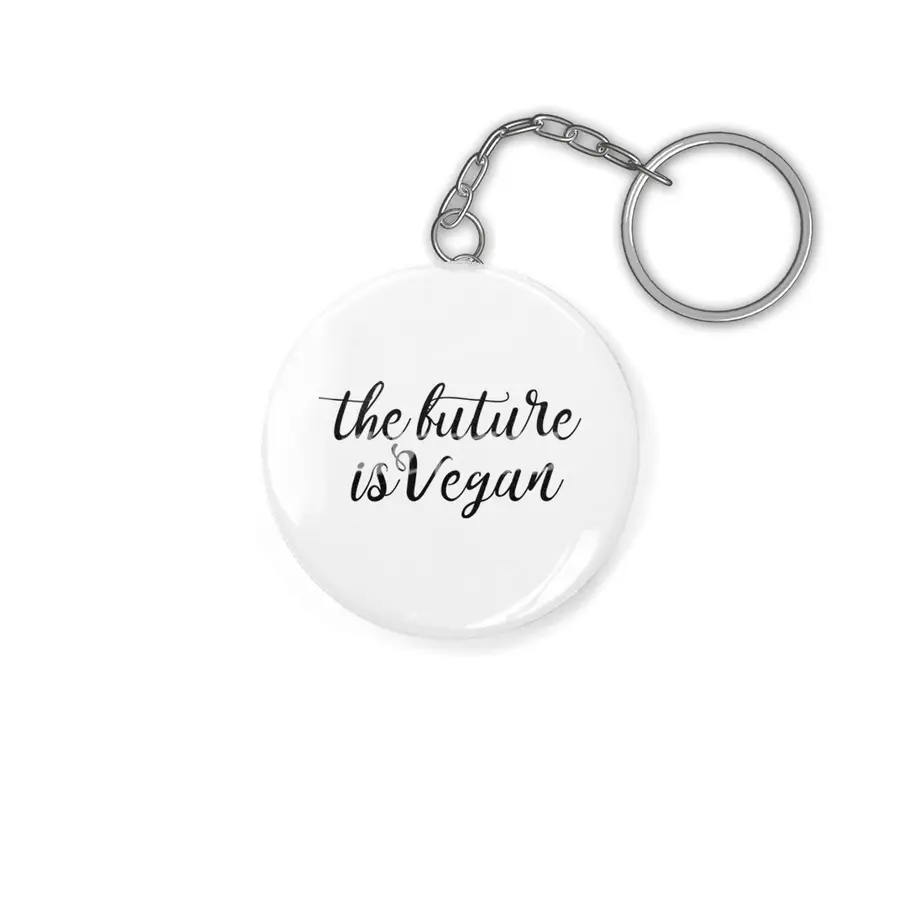 The Future Is Vegan Anahtarlık