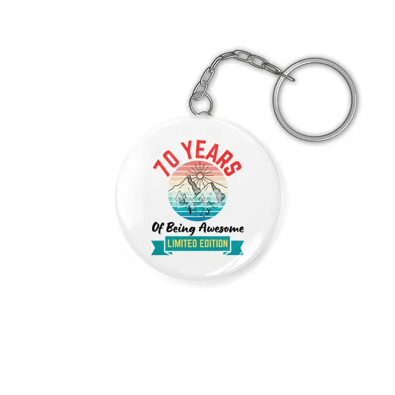 70 Years of Being Awesome. Limited Edition Anahtarlık