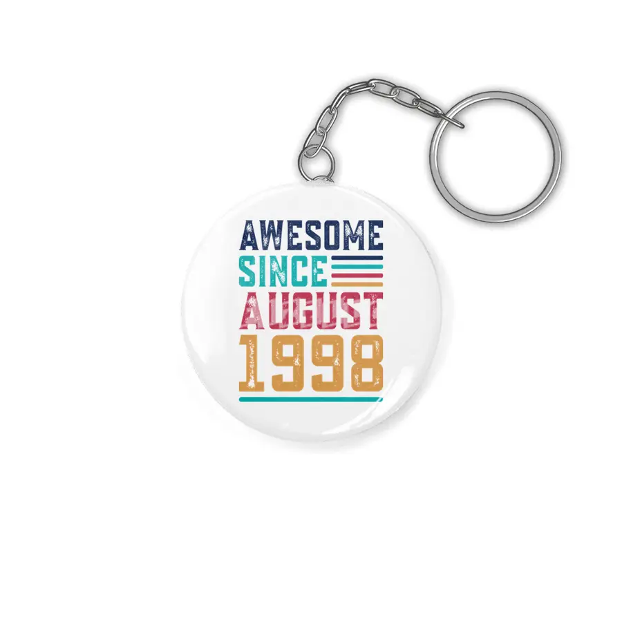 Awesome Since August 1998 Anahtarlık