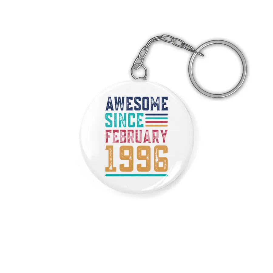 Awesome Since February 1996 Anahtarlık