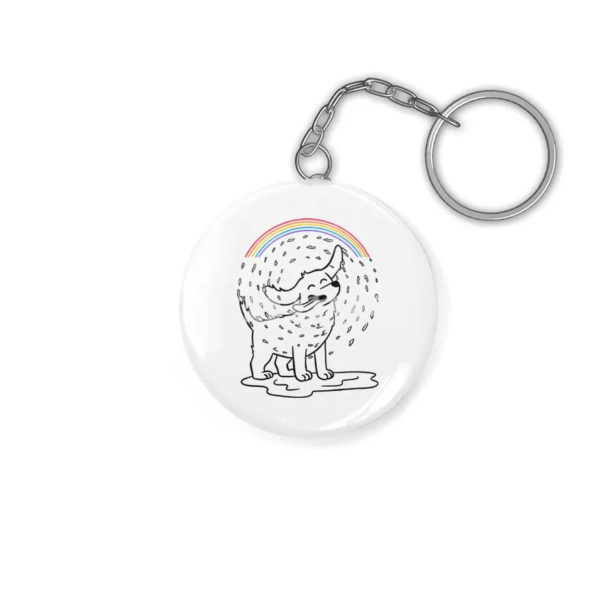 Dog Rainbow Anahtarlık