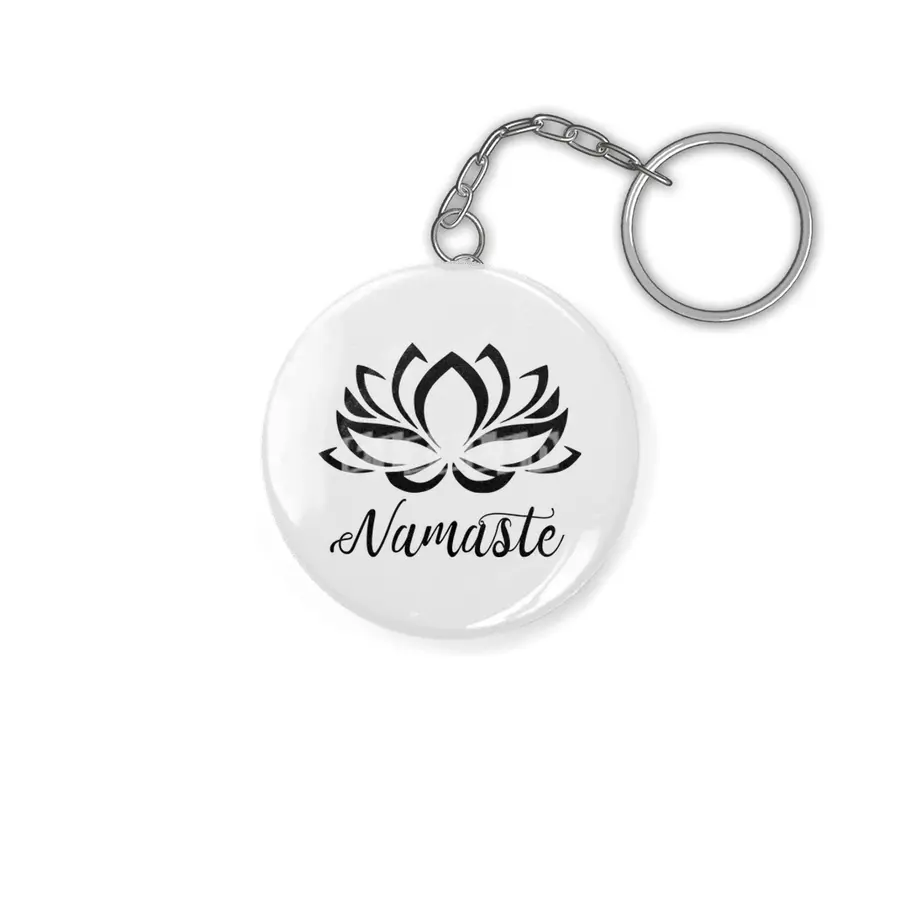 Namaste Yoga Calm Good Vibes Anahtarlık