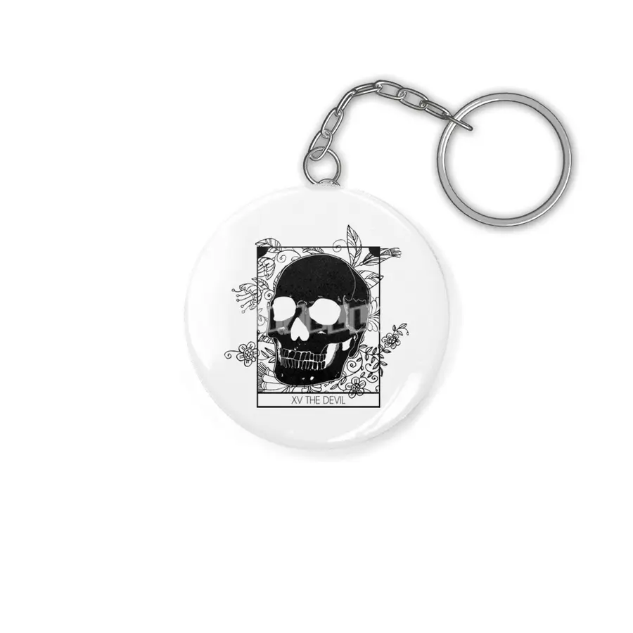 Tarot Death Wicca Skull Witch Magicka Anahtarlık