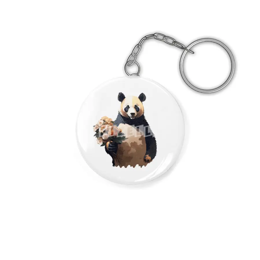 panda loves you Anahtarlık