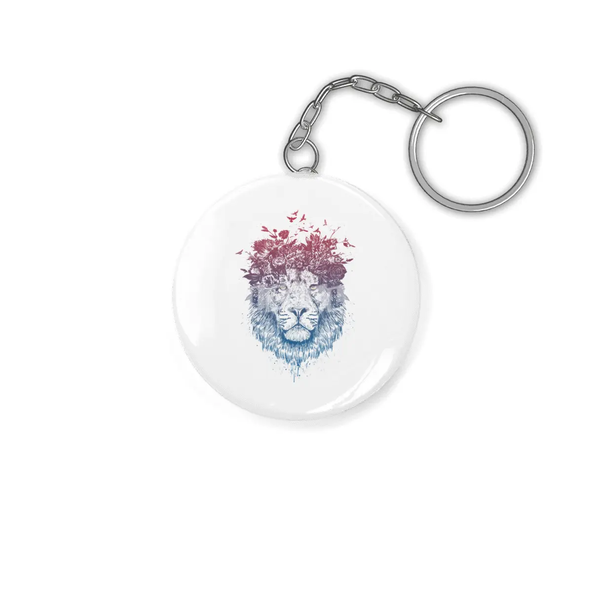 Floral lion Anahtarlık