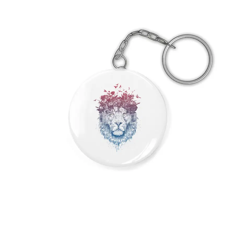 Floral lion Anahtarlık