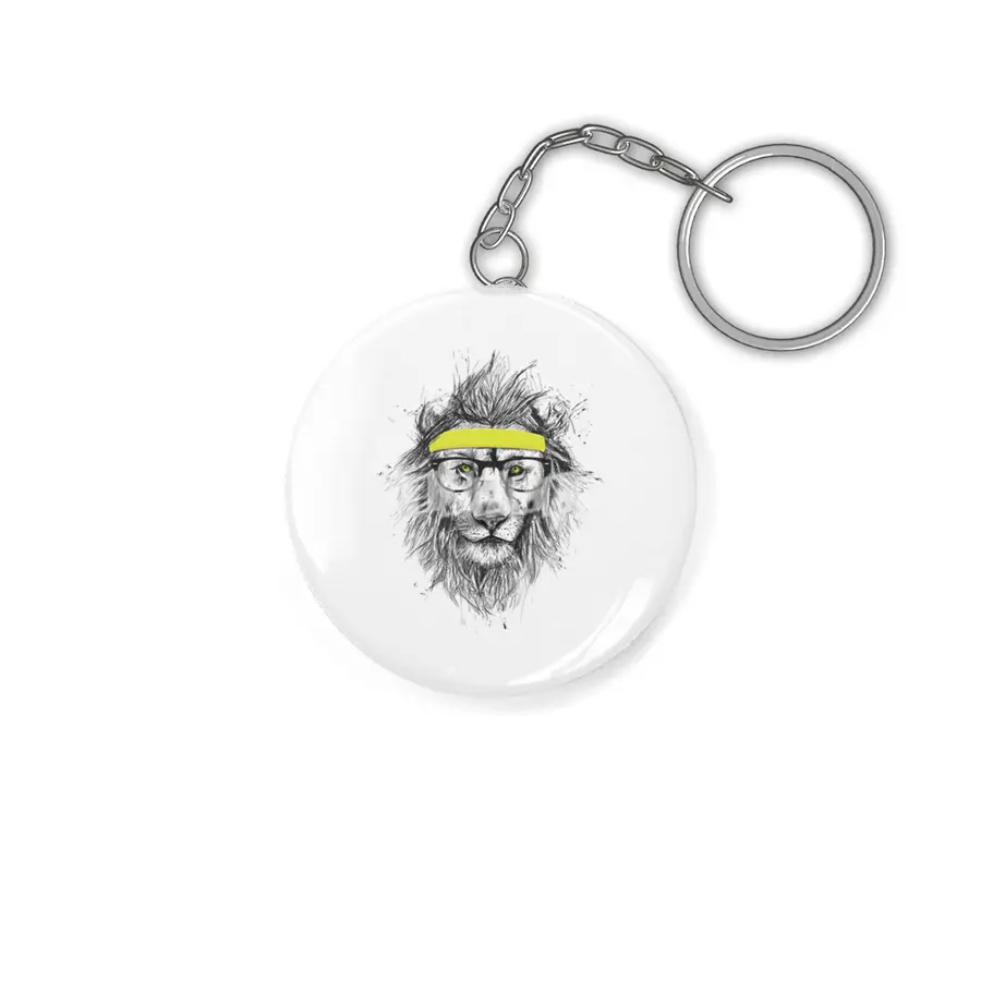 Hipster Lion Anahtarlık