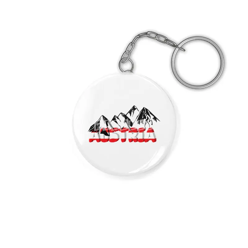 Austria Holiday Climbing Alps Mountains Gift Anahtarlık