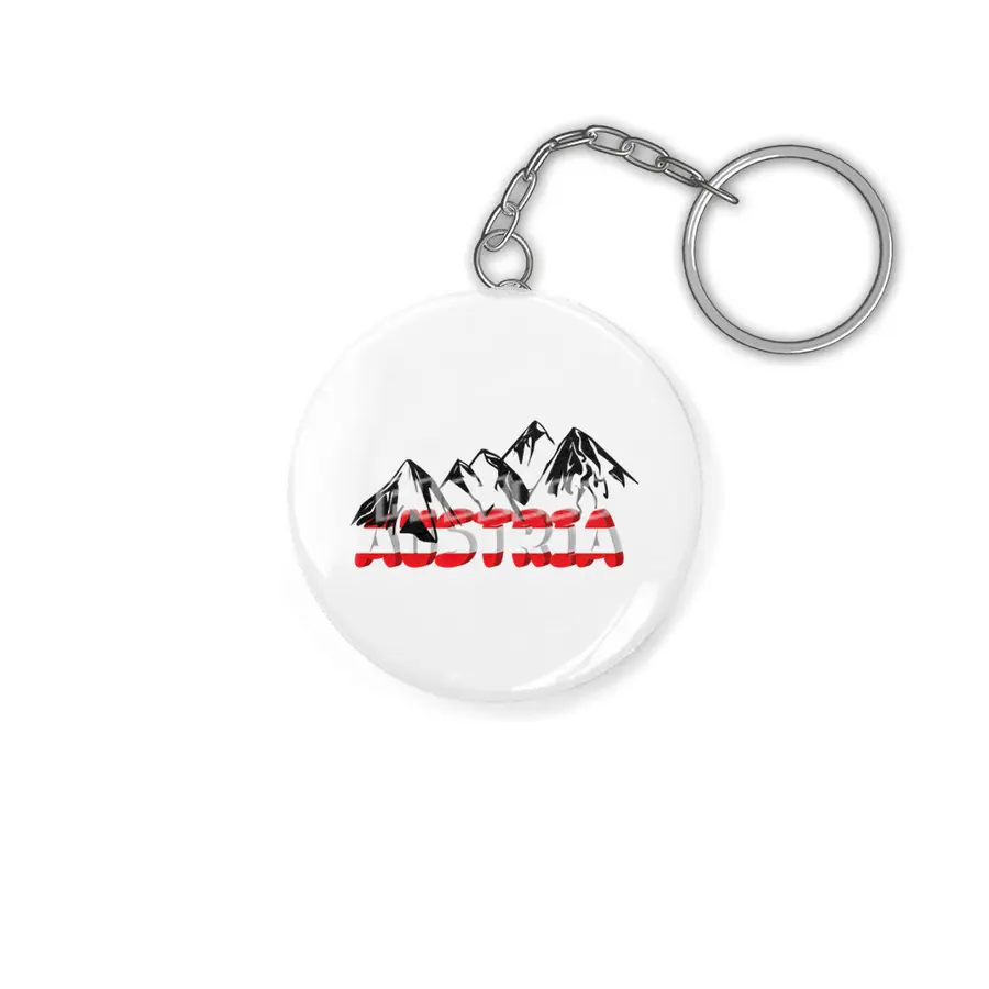 Austria Holiday Climbing Alps Mountains Gift Anahtarlık