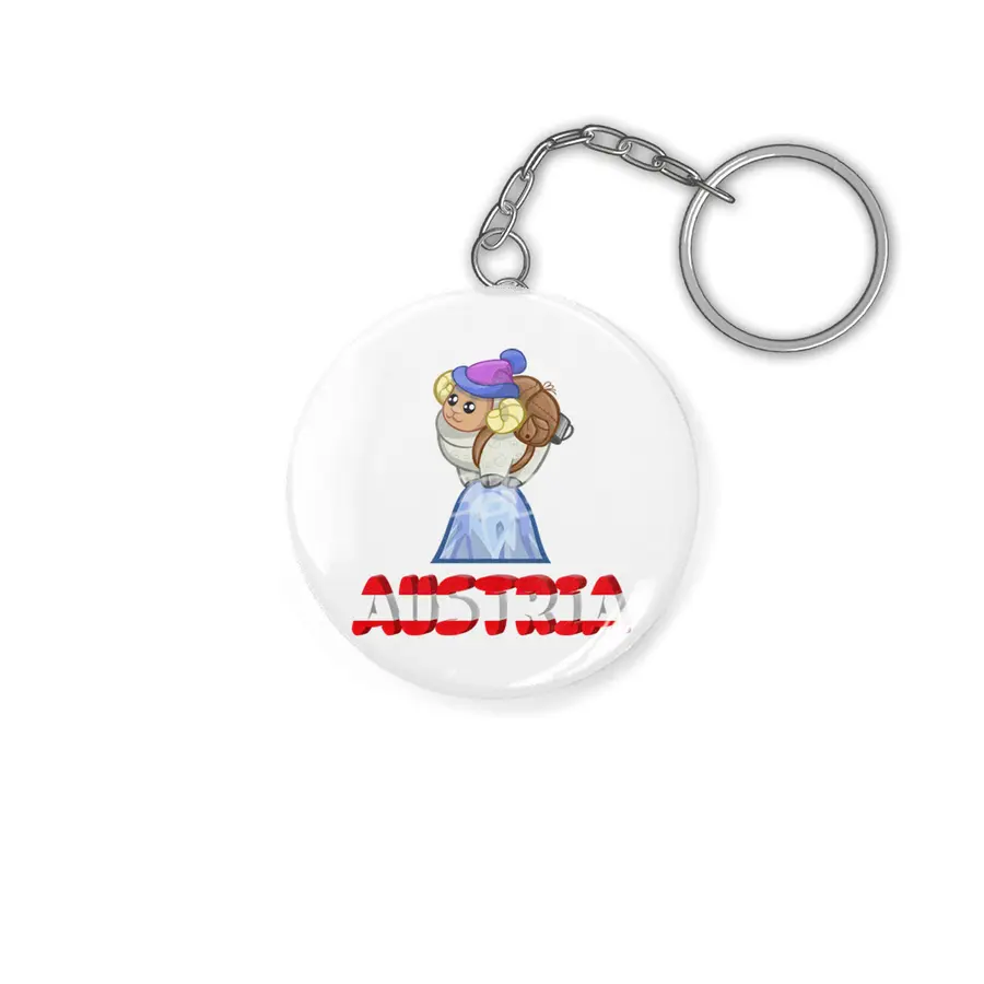 Austria Holiday Eagle Alps Mountains Gift Anahtarlık