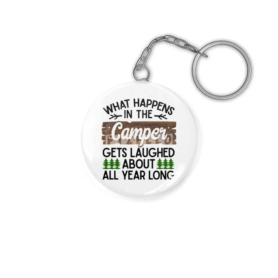 Camping Camper Vacation Motorhome Adventure Gift Anahtarlık