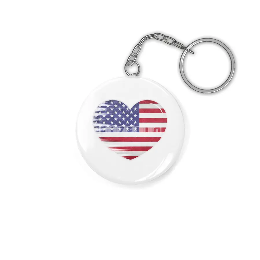 I Love America USA, My Home, My Country Anahtarlık