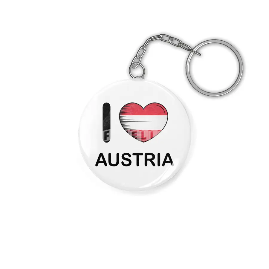 I Love Austria, My Homeland, My Country Anahtarlık