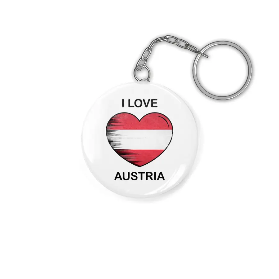 I Love Austria, My Homeland, My Country Anahtarlık