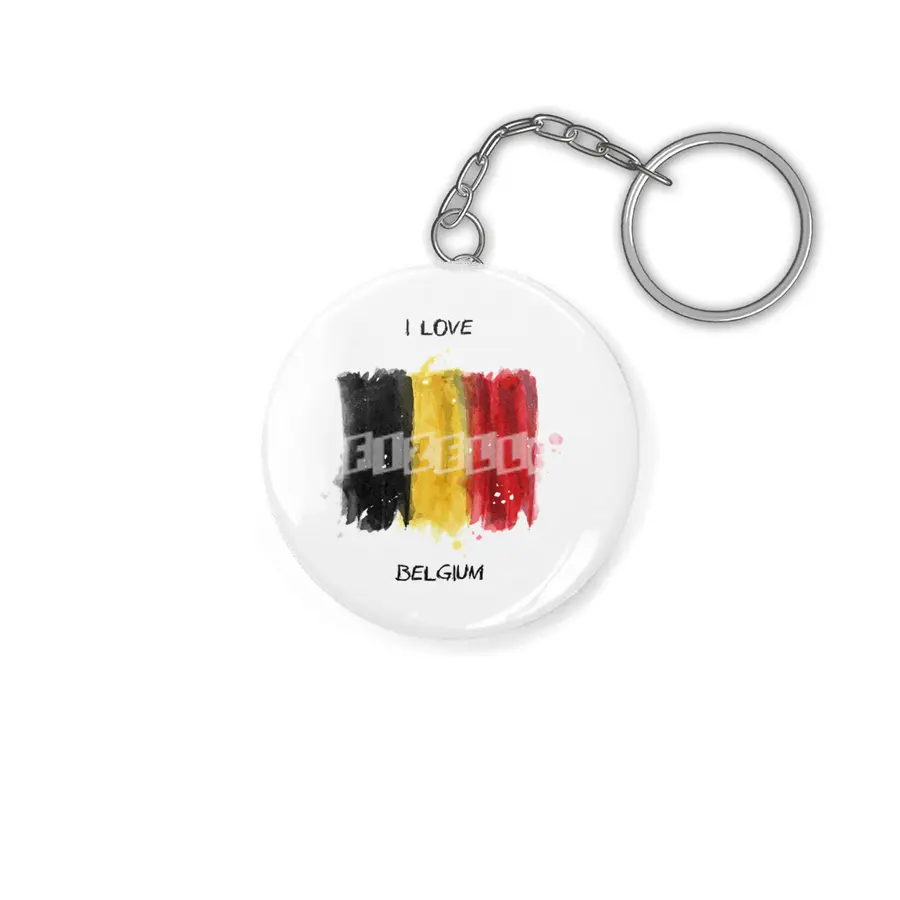 I Love Belgium, My Home, My Country Anahtarlık