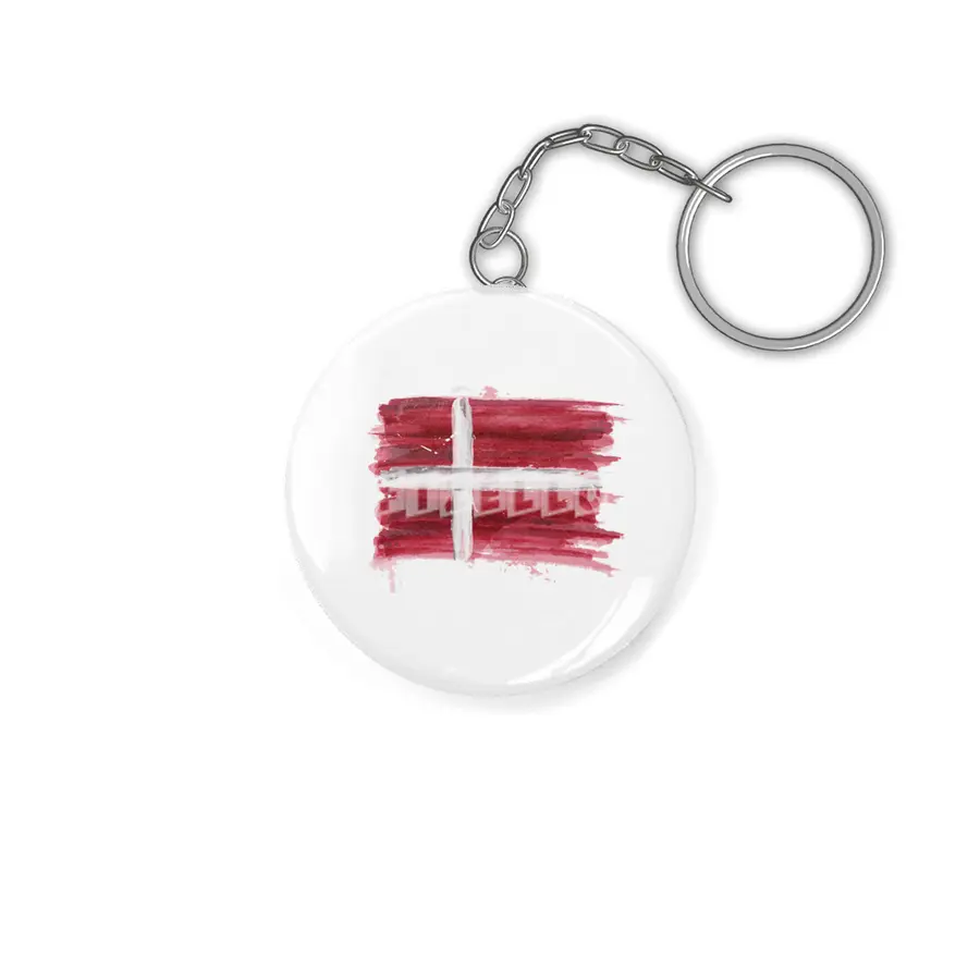 I Love Denmark, My Home, My Country Anahtarlık