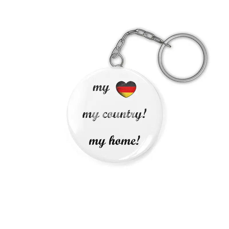 I Love Germany, My Home, My Country Anahtarlık