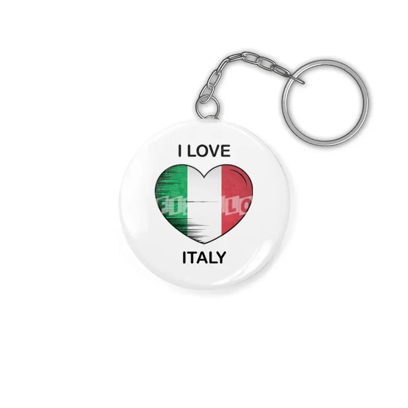 I Love Italy, My Home, My Country Anahtarlık