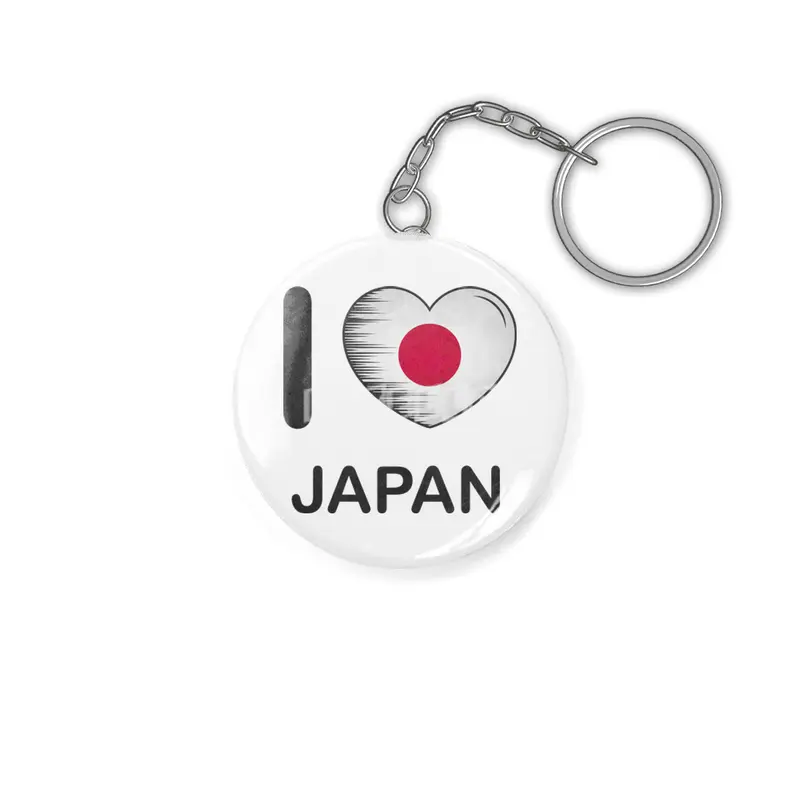 I Love Japan, My Home, My Country Anahtarlık