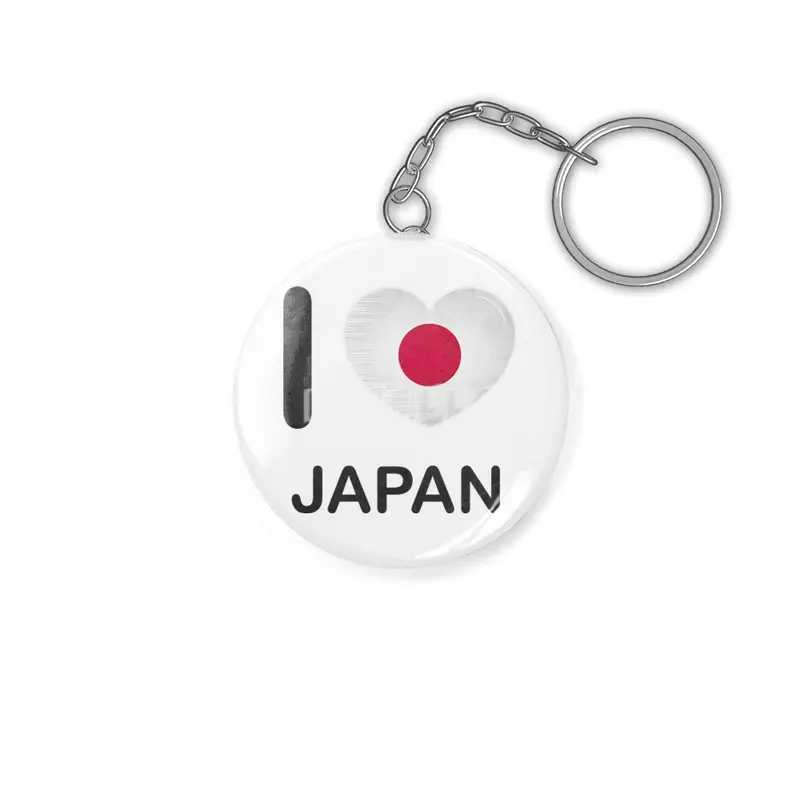 I Love Japan, My Home, My Country Anahtarlık