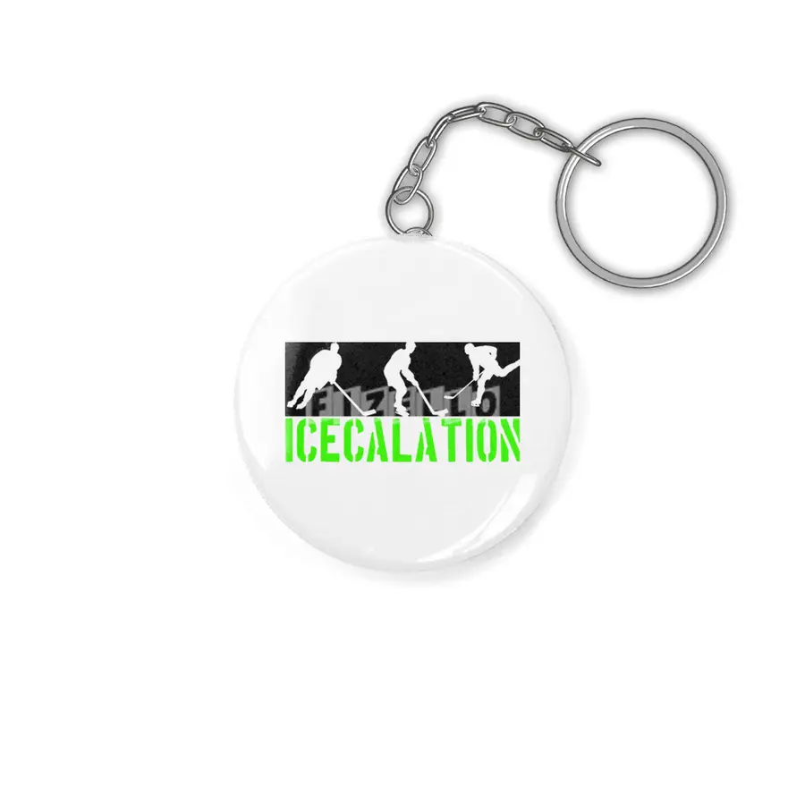 Ice Hockey, Icehockey Coach Trainer Fan Player Anahtarlık