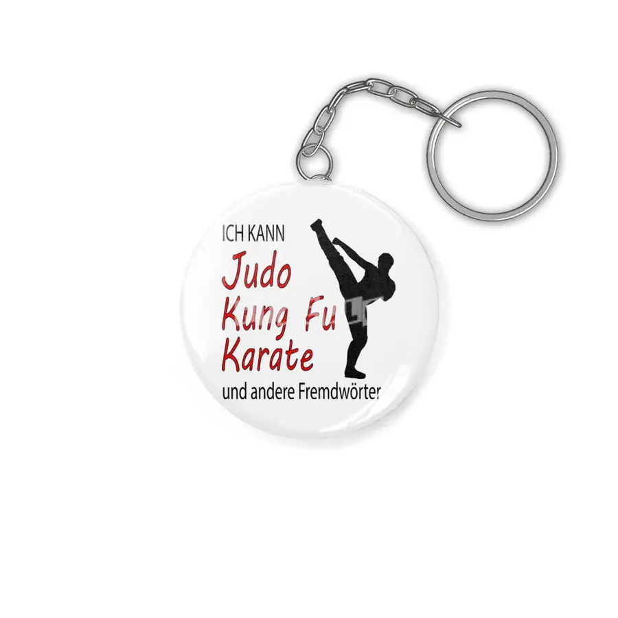 Funny Judo Kung Fu Card Martial Arts Gift Anahtarlık