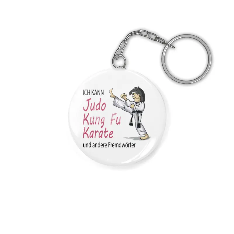 Funny Judo Kung Fu Card Martial Arts Gift Anahtarlık