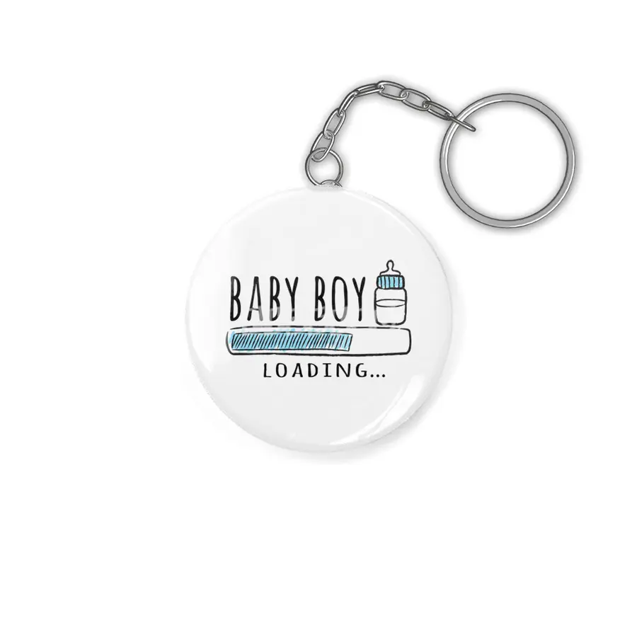 Gift For Pregnant Women. Baby Boy Young Mother Anahtarlık