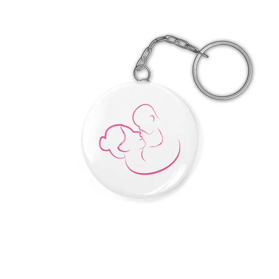 Gift For Pregnant Women. Baby Boy Young Mother Anahtarlık