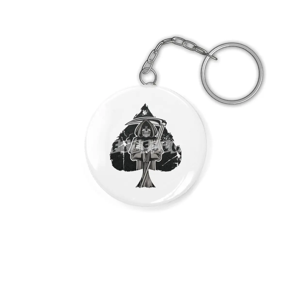 Poker Ace Of Spades Skull Las Vegas Gift Anahtarlık