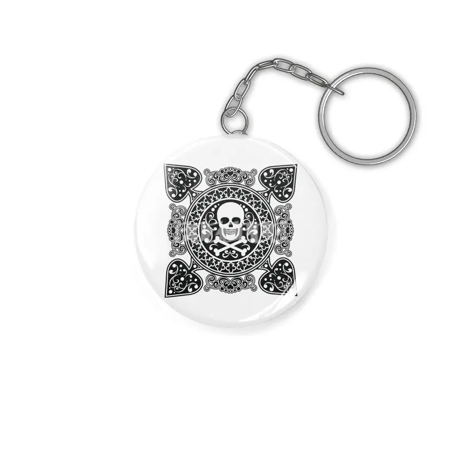 Poker Ace Of Spades Skull Las Vegas Gift Anahtarlık