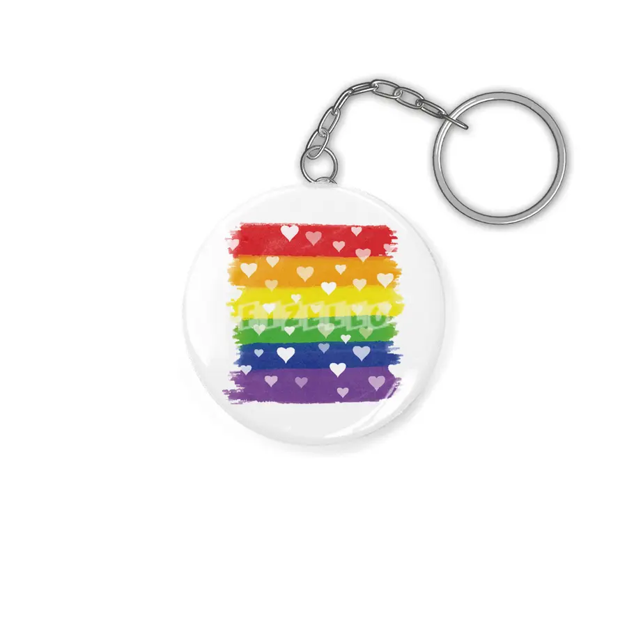 Rainbow Gay Lesbian Transgender Bisexual Love Anahtarlık