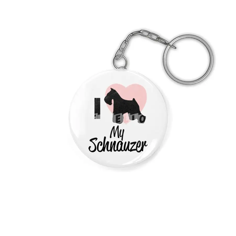 Schnauzer Dogs Dog Lover Gift Anahtarlık