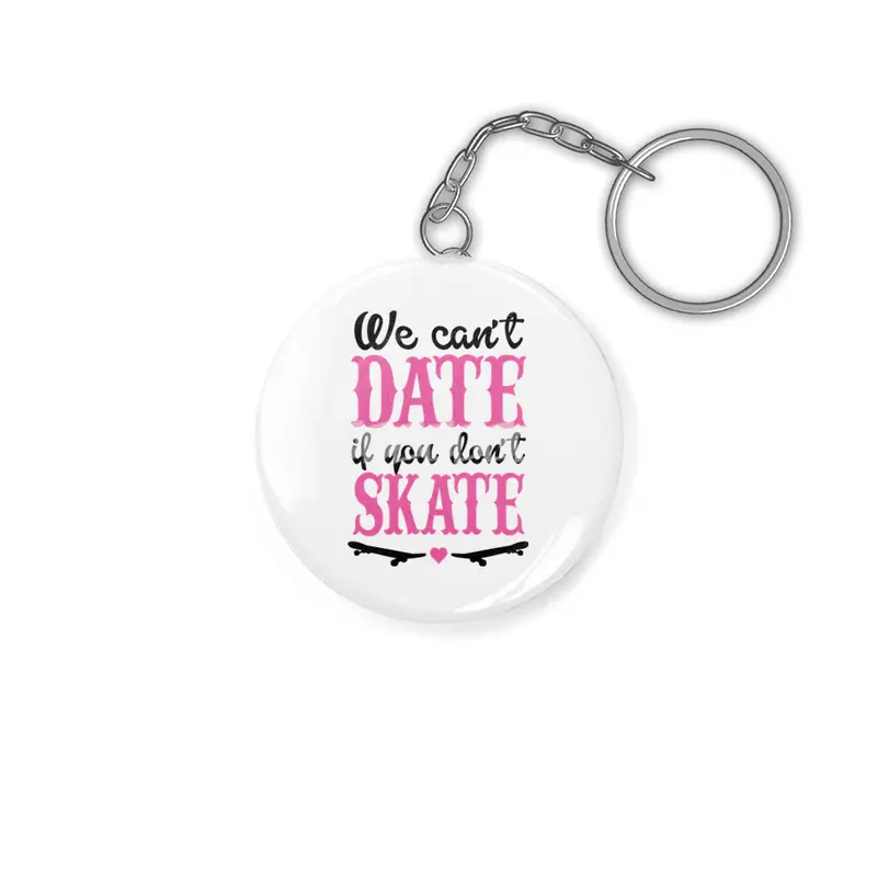 Skateboard Skater Girl Shirt Sk8er Skateboarder Anahtarlık