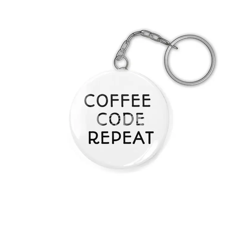 Coffee Code Repeat Anahtarlık