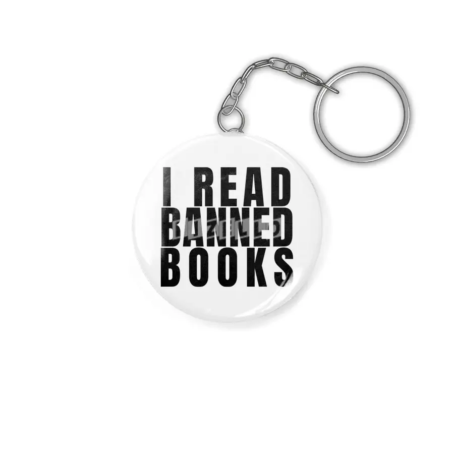 I read banned books Anahtarlık