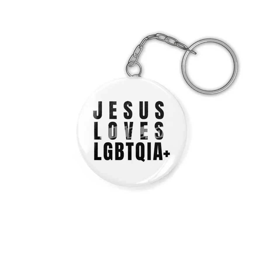 Jesus Loves LGBTQIA+ Anahtarlık