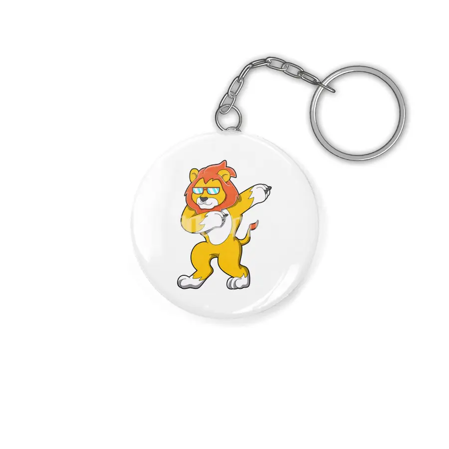 Lion at Hip Hop Dance Anahtarlık