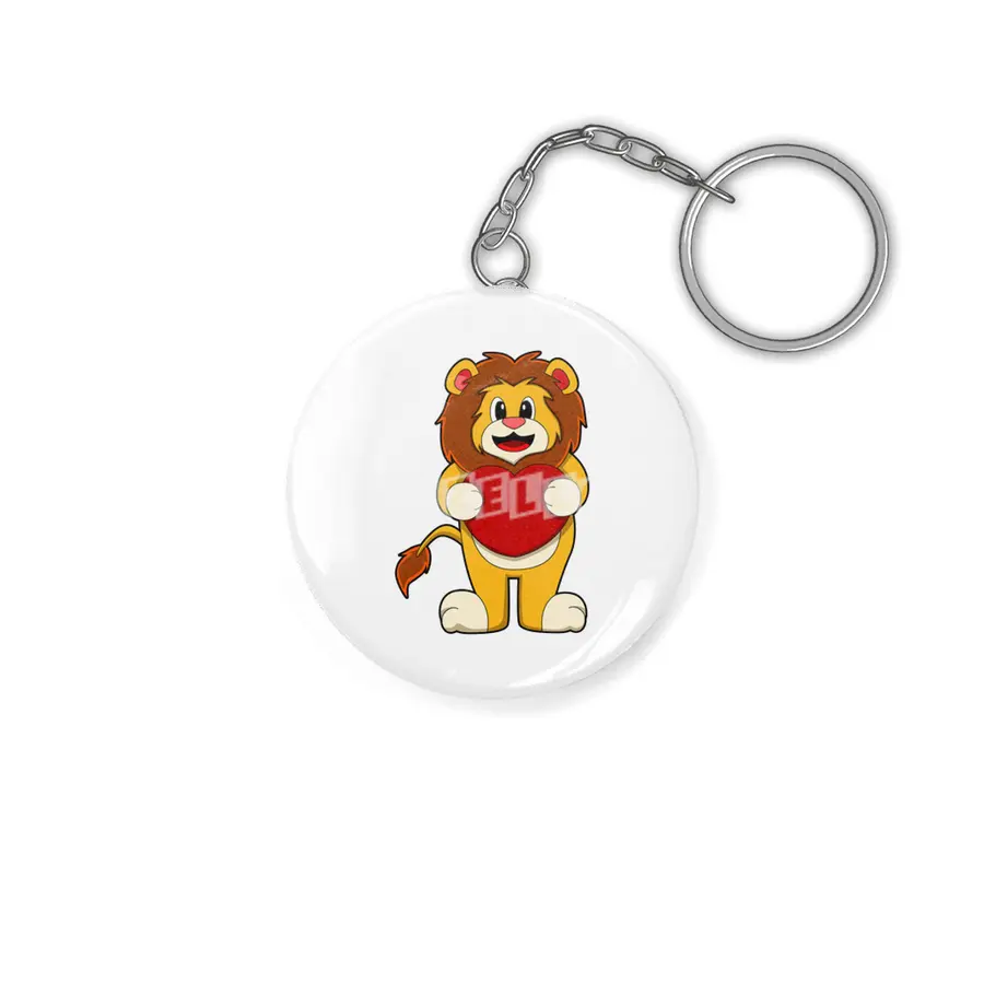 Lion with Heart Anahtarlık
