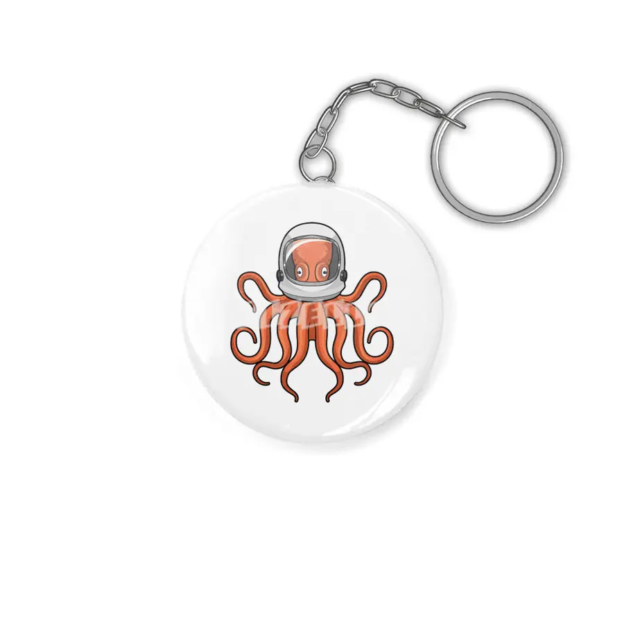 Octopus as Astronaut Anahtarlık