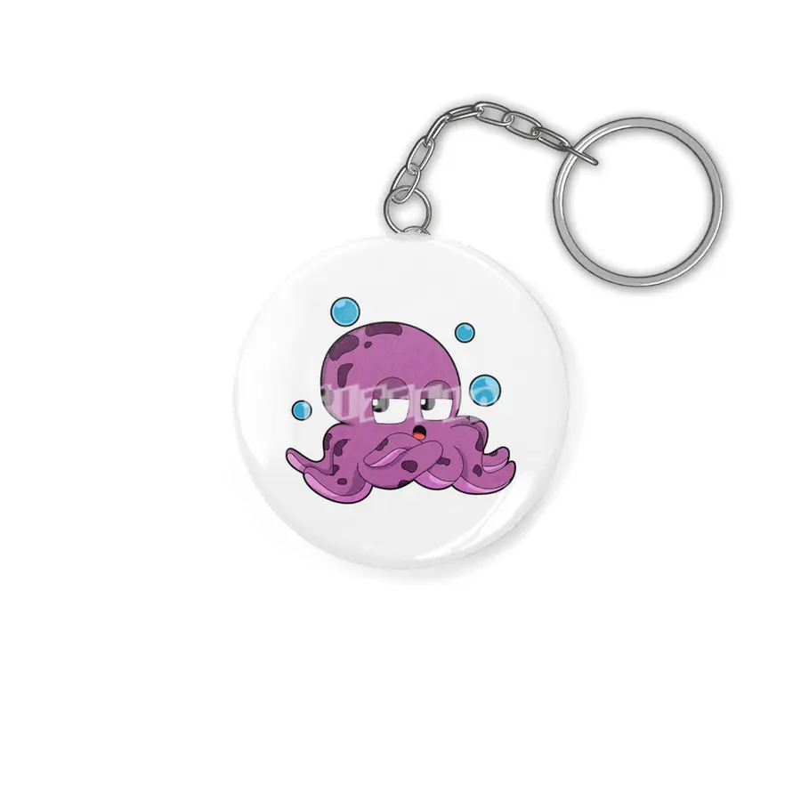 Octopus with Air bubbles Anahtarlık