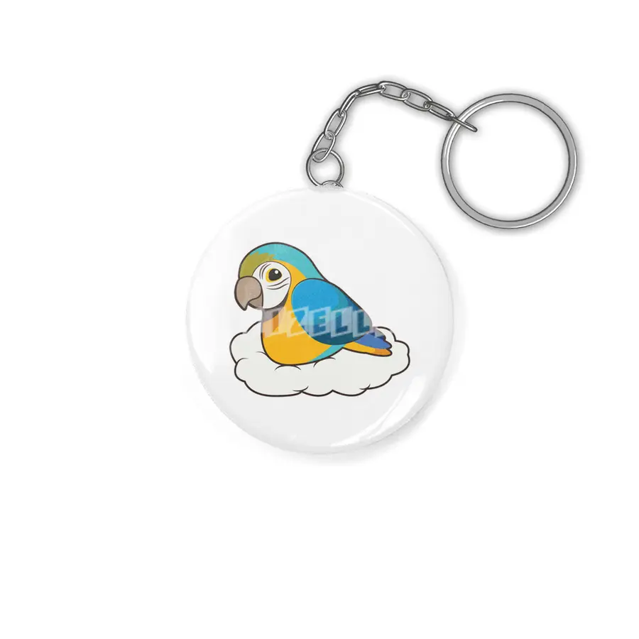 Parrot with Cloud Anahtarlık