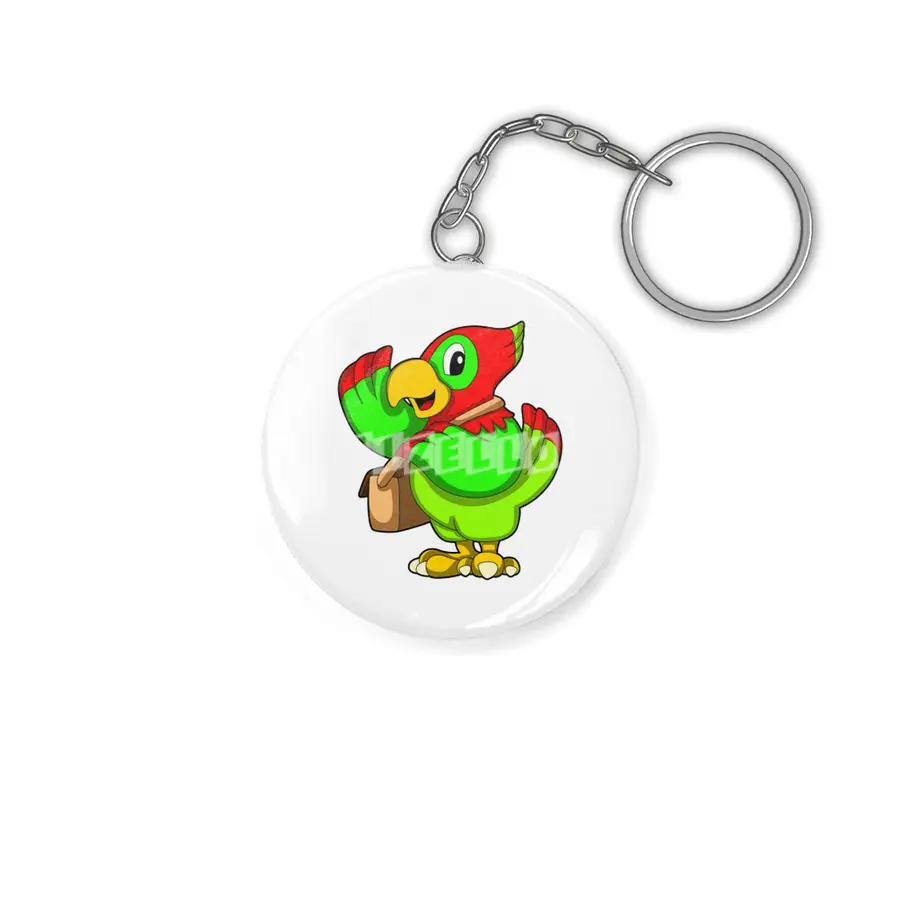 Parrot with Purse Anahtarlık