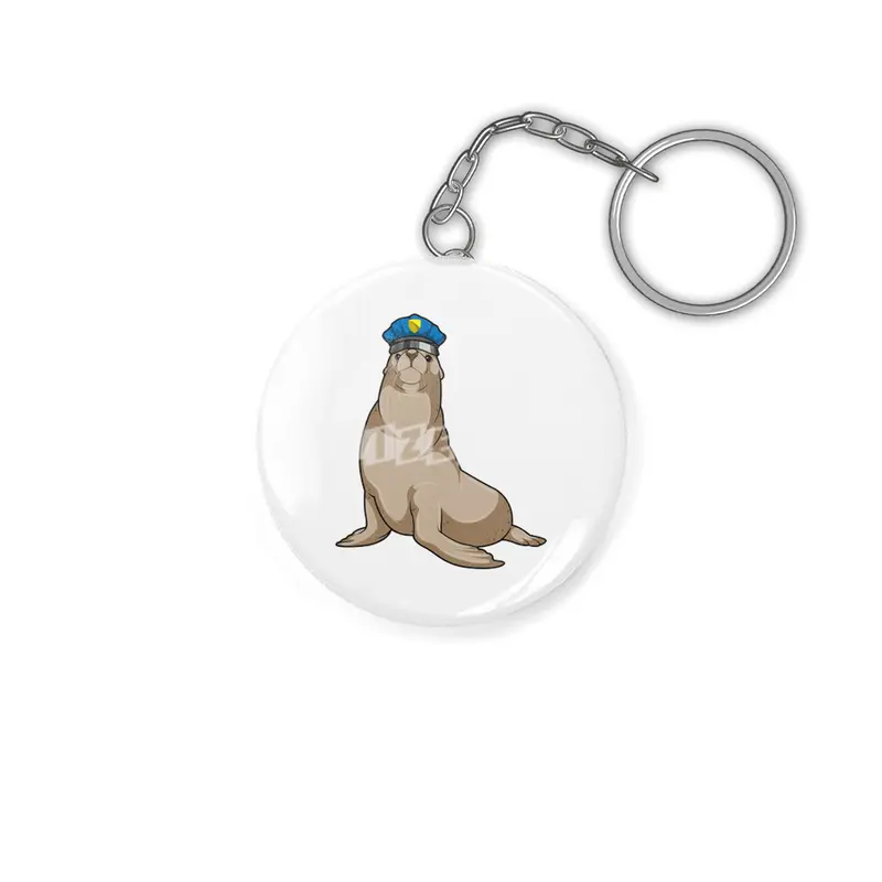 Seal as Police officer Anahtarlık