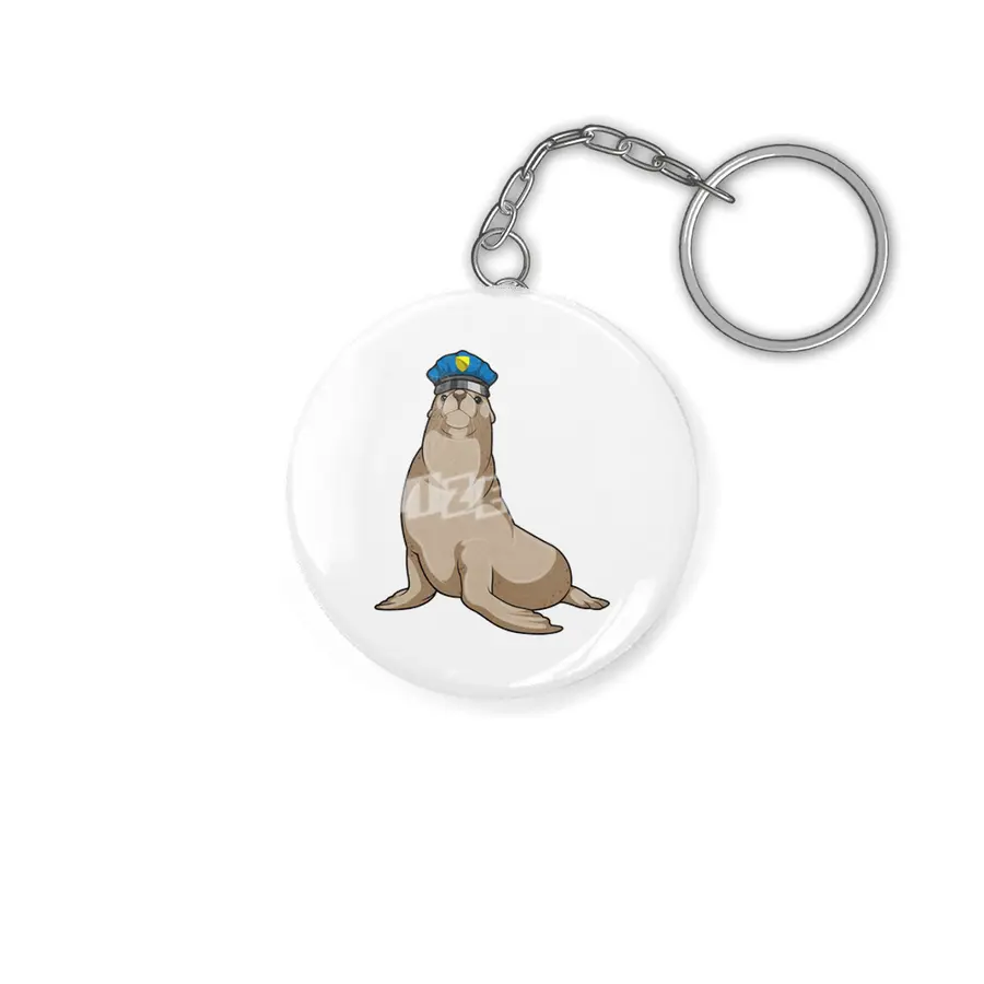 Seal as Police officer Anahtarlık
