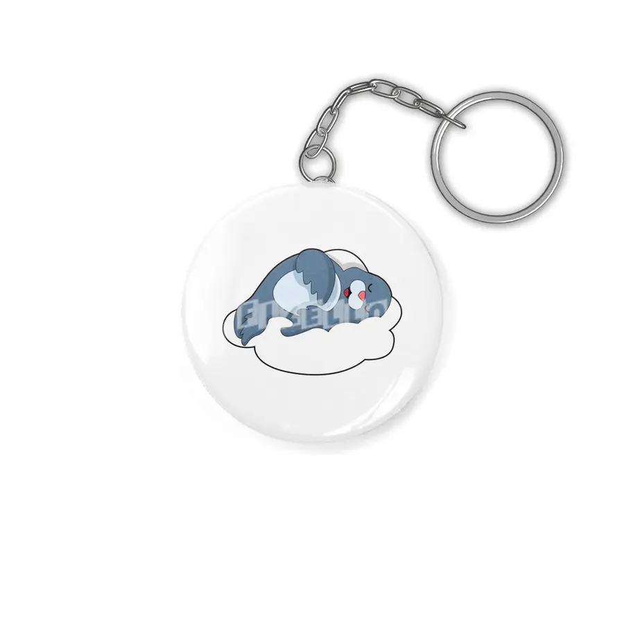 Seal at Sleeping on Cloud Anahtarlık